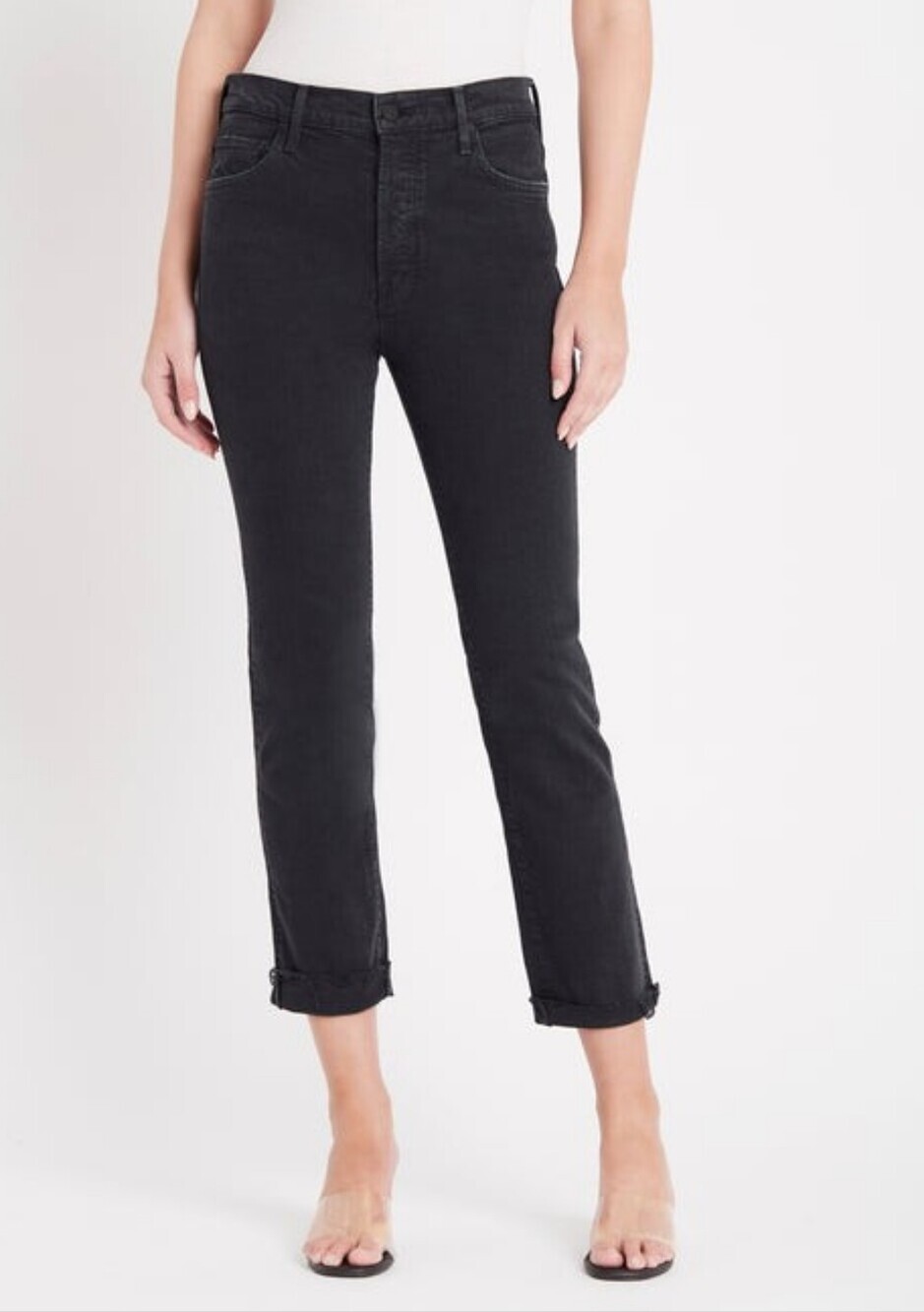 Mother The Scrapper Cuff Ankle Fray Jean 26 The Devil May Care